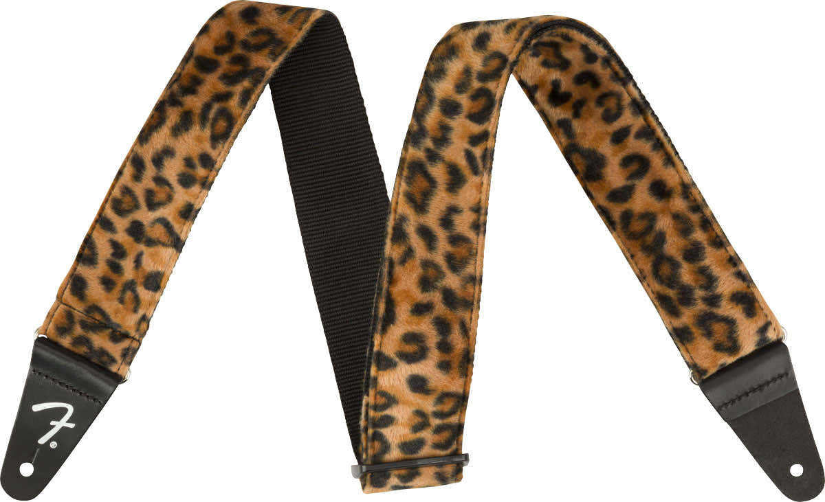 WILD LEOPARD PRINT STRAP 2"