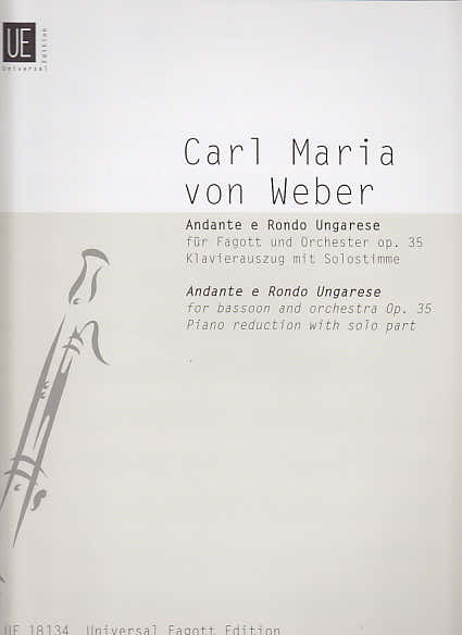 WEBER C.M. VON - ANDANTE E RONDO UNGARESE OP. 35 - FAGOTT PIANO