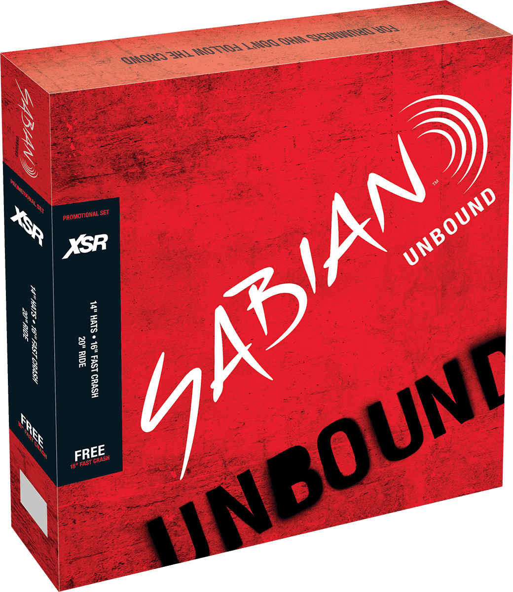 XSR55GB - Paket XSR Harmonisch 14/16/2 + 18" Crash +9 TAGE TEST DRUMEO
