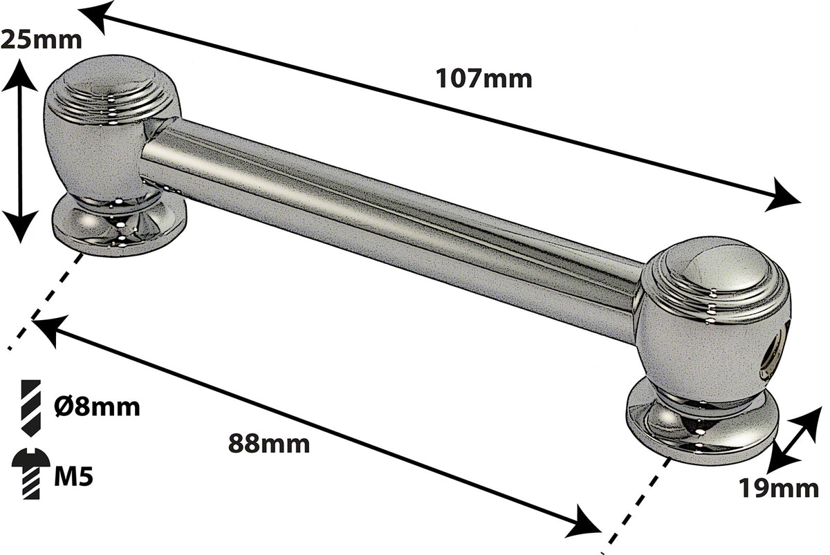 TL9D88 - SPANNBCKCHEN TUBELUG - 88MM - DOPPELTE SPANNSCHRAUBEN (X1)
