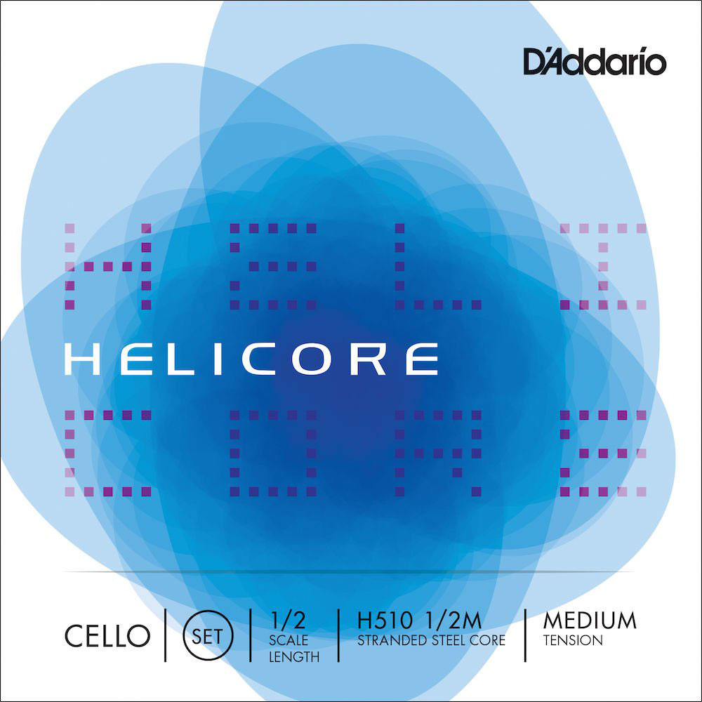 D'ADDARIO 1/2 HELICORE CELLO STRING SET SCALE MEDIUM TENSION