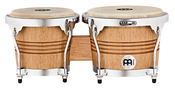 WB200SNT-M - WB200 WOOD BONGOS 6 3/4" MACHO & 8" HEMBRA - SUPER NATURAL