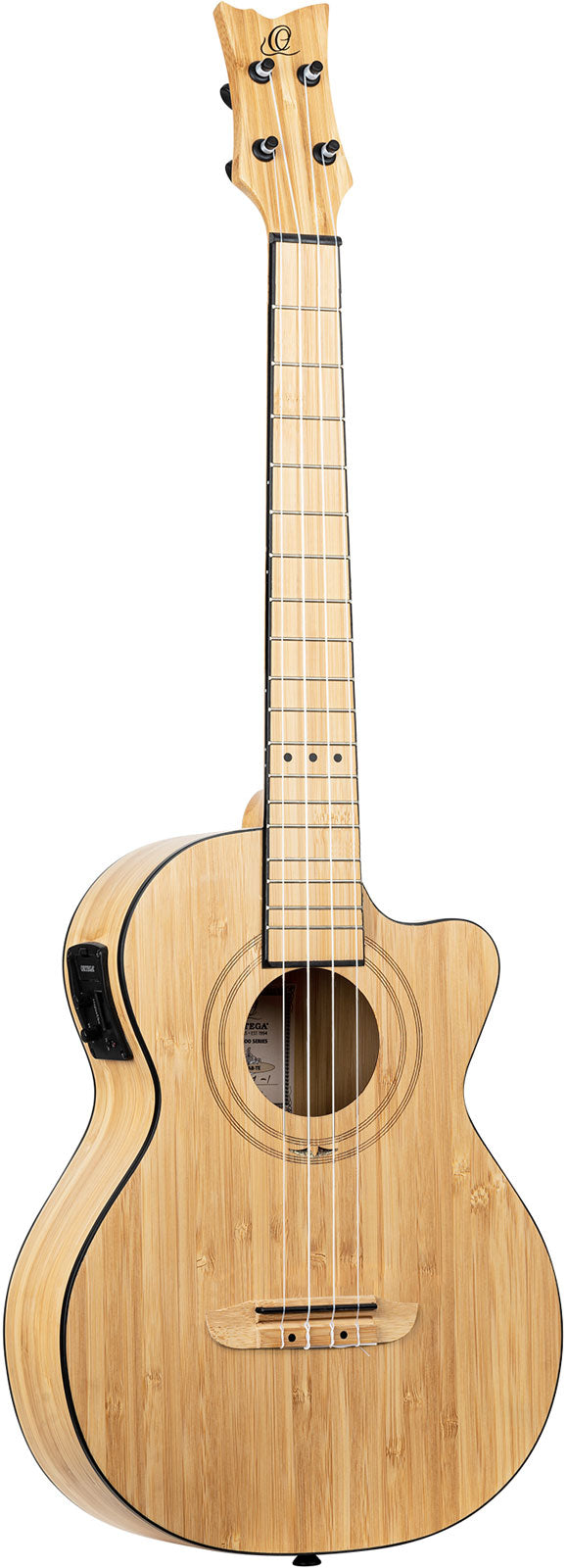 Bambus-Bariton-Ukulele 4 + Pro-Gigbag