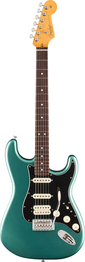 American Professional Classic Stratocaster HSS RW Verblasstes Sherwood Green Metallic