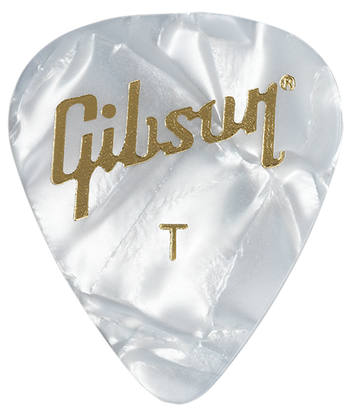 GUITAR PICKS PEARLOID WHITE 12 PACK THIN