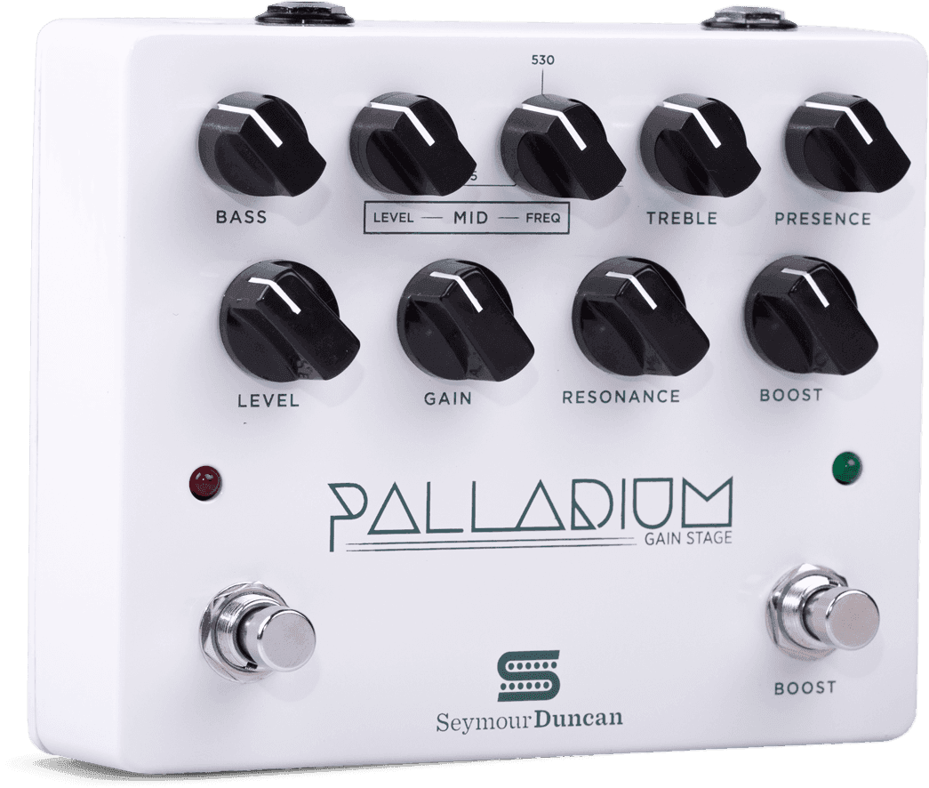 BOOST EFFECT PALLADIUM GAIN STAGE, WHITE