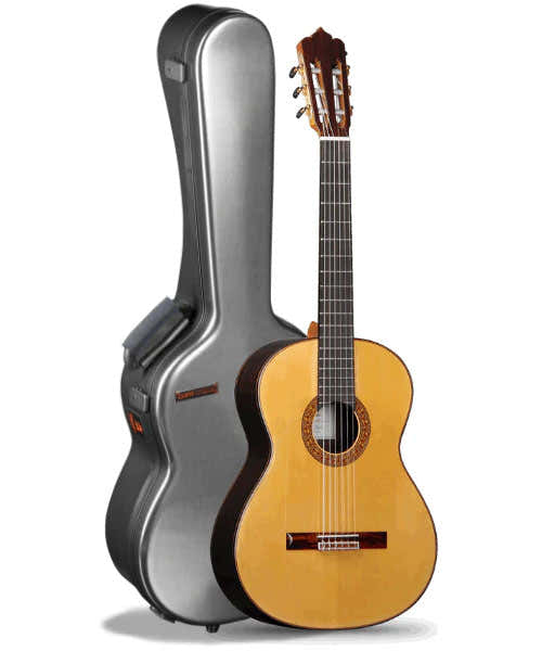 Professionelle M & M Flamenco Zypresse + Koffer 9568