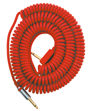 VCC90 COILED JACK CABLE 9M RED