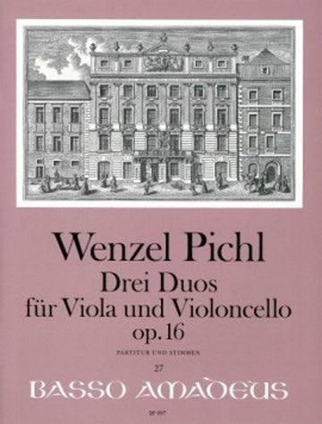 Pichl Wenzel - Drei Duos Op.16 - Alto & Violoncelle