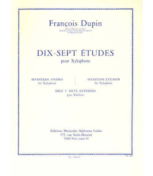 Dupin F. - 17 Etüden - Xylophon