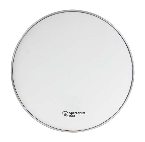 Sparedrum M3W10 - 10" MESH HEAD MUTE 3-PLY - SILENT - WHITE