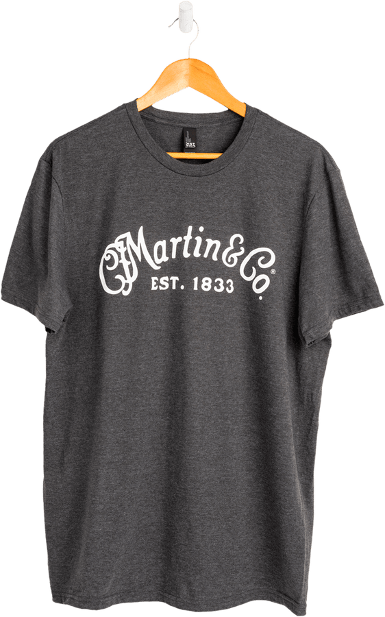 Tee-Shirt Hethrdcharcoal,Whtscriptlogo,S