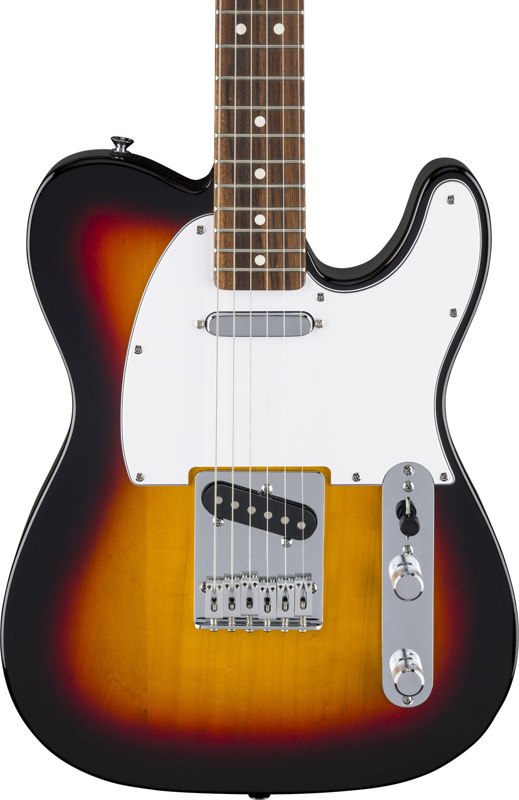 Standard Telecaster LRL Weißes Schlagbrett 3-Farben-Sunburst