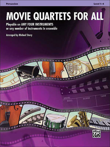 STORY MICHAEL - MOVIE QUARTETS FOR ALL - PERCUSSION