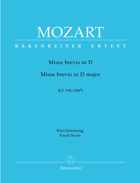 MOZART W.A. - MISSA BREVIS IN D MAJOR KV 194 - REDUCTION CHANT PIANO