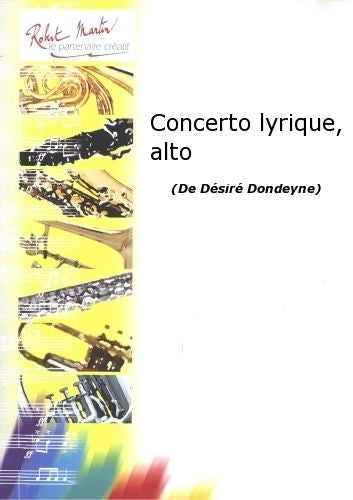Robert Min Dondeyne D. - Concerto Lyrique Alto