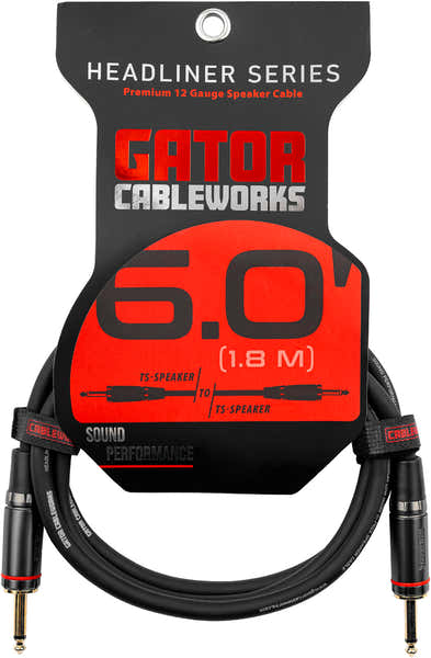 Gator Cableworks Lautsprecherkabel - Headliner 1,8 m Jack