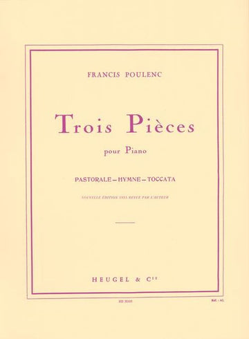 Poulenc F. - Trois Pieces - Piano
