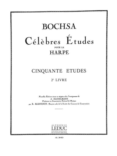 BOCHSA CH. - 50 ETUDES OP. 34 VOL. 2 - HARPE