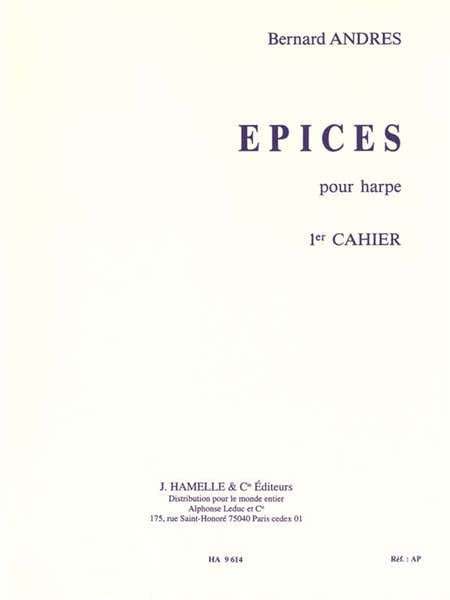 Epices - 1er Cahier