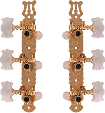 6 Mechaniken für Klassische Gitarre Vergoldet