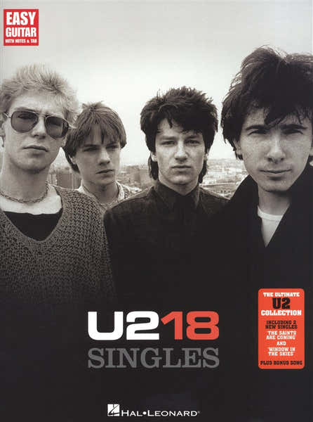 U2 18 Singles Easy Guitar - Guitar Tab
