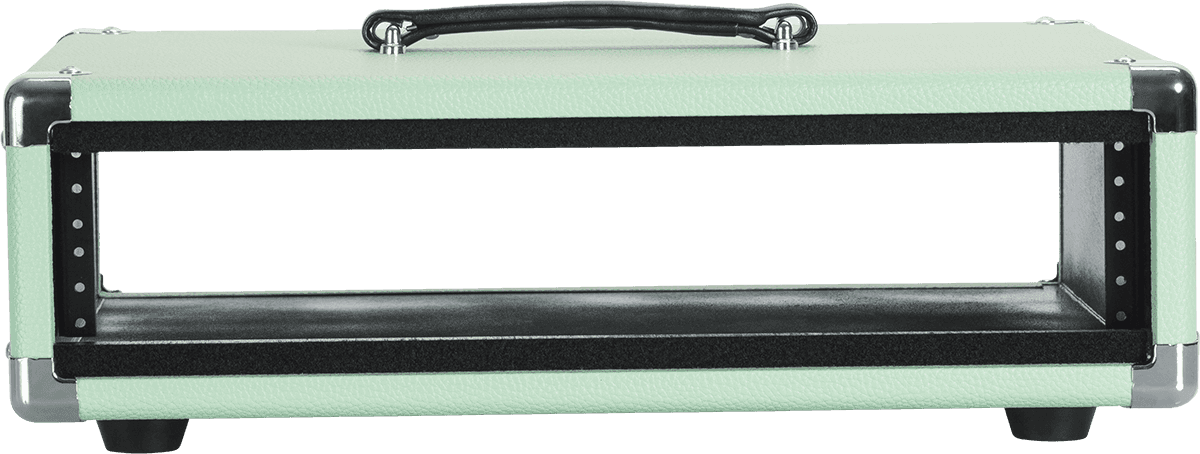 WOODEN RACK 2U VINTAGE AMP SURF GREEN