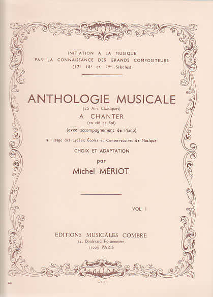 MERIOT MICHEL - ANTHOLOGIE MUSICALE VOL.1