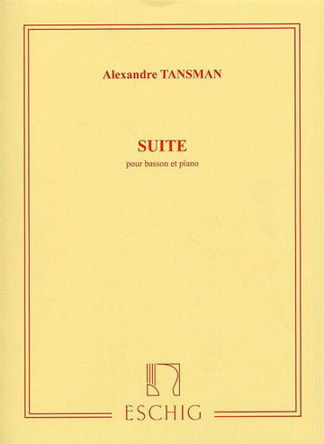 Tansman A. - Suite - Fagott und Klavier