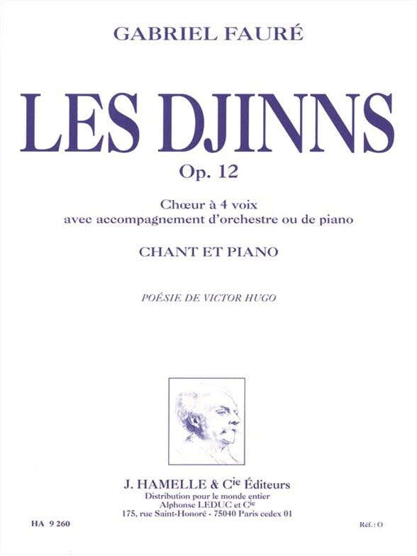 FAURE G. - DJINNS OP.12 - CHOEUR 4 VOIX PIANO