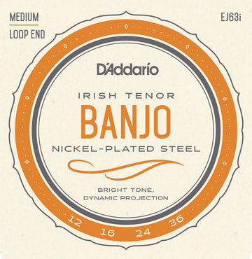 EJ63I Saiten für Banjo Light Tenor Irisch 12-36