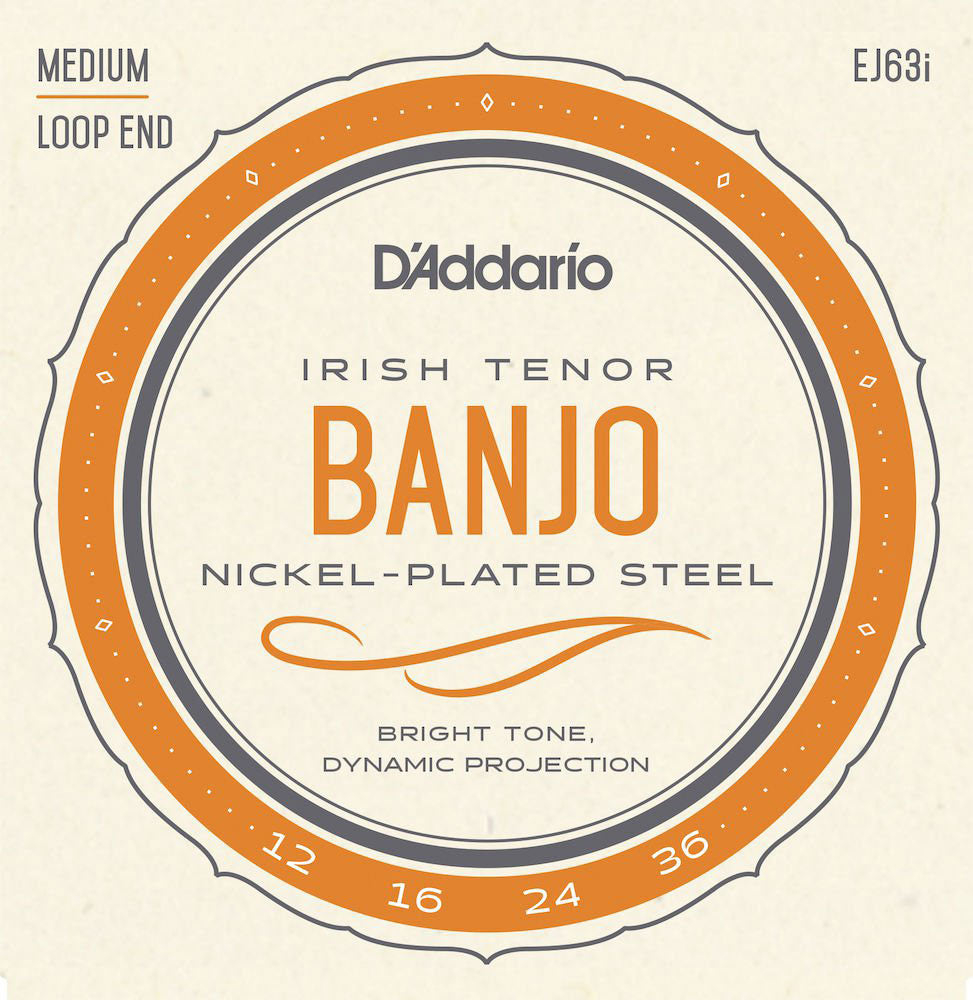 EJ63I Saiten für Banjo Light Tenor Irisch 12-36