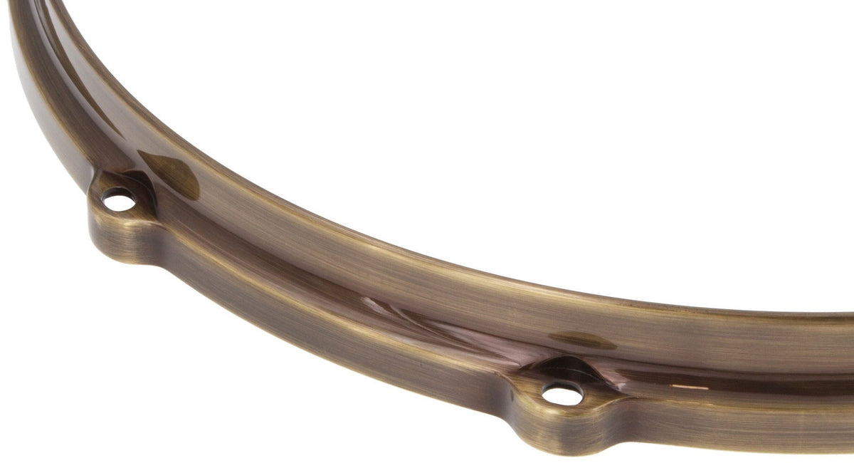 Hdc3-16-8Vbb 16" 8 Holes Black 3Mm Die Cast Drum Hoop Vintage Brushed Brass