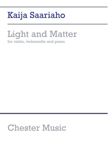 Saariaho K. - Light And Matter - Conducteur et Parties