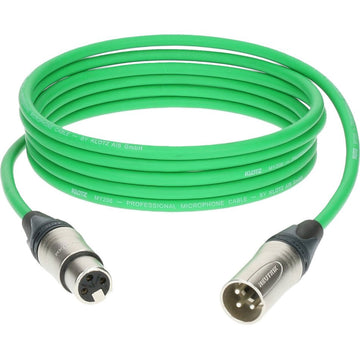 M1 MIC CABLE GREEN 2,0 M XLR 3P. F/M NEUTRIK