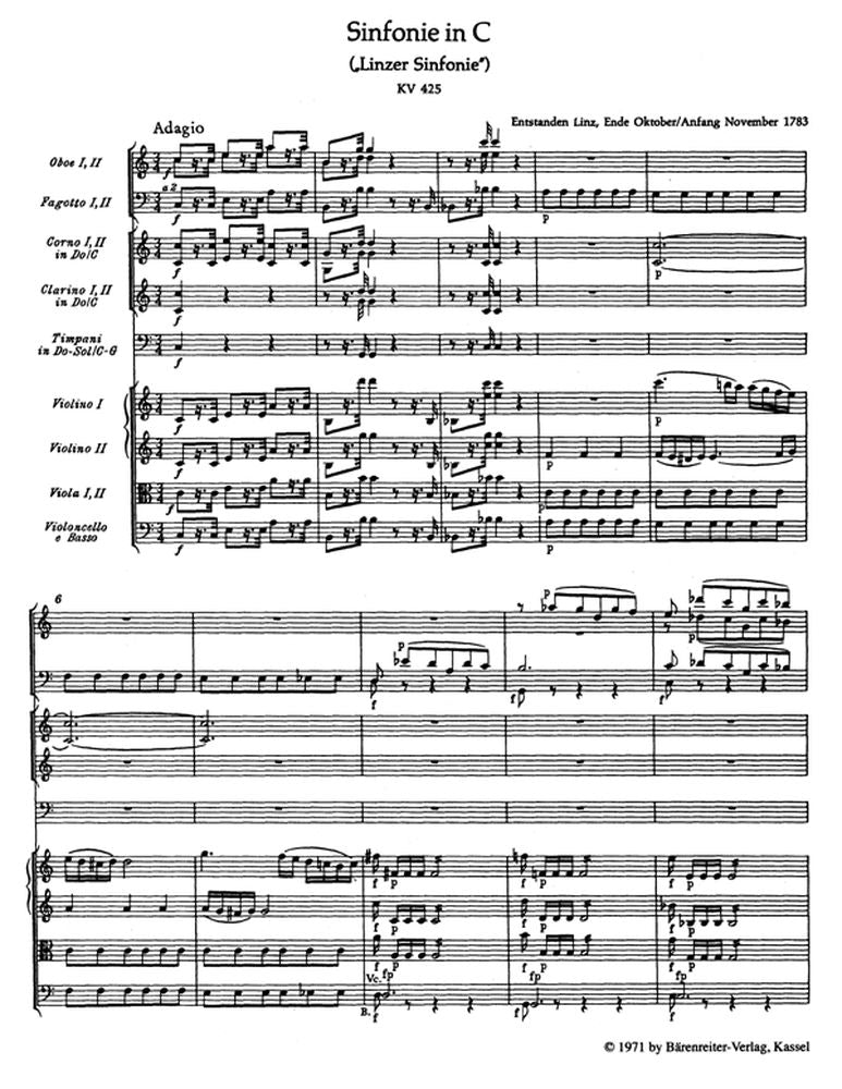 Mozart W.a. - Sinfonie In C 'NR.36' KV 425 - Conducteur Poche
