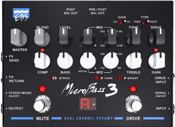 PROFESSIONAL 2-CHANNEL BASS PREAMPLIFIER