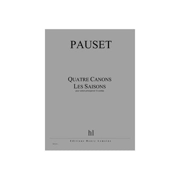 Pauset - Canons (4) - Les Saisons - Violon Principal et 13 Cordes