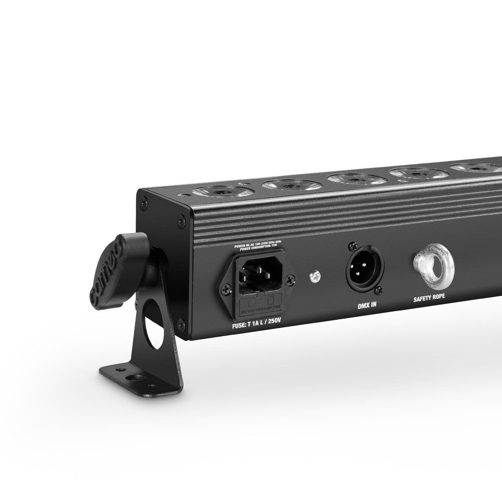 TRIBAR 400 IR - TRICOLOR LED BAR (RGB) 24 x 3 W SCHWARZE BOX MIT INFRAROT-FERNBEDIENUNG