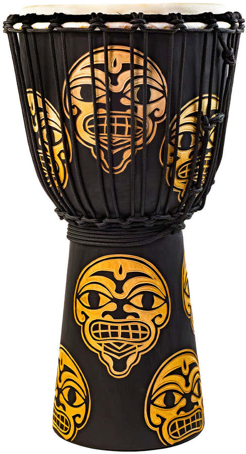 Djembe Street Series Geschnitzter Wächter 8" Tssdj-Stw