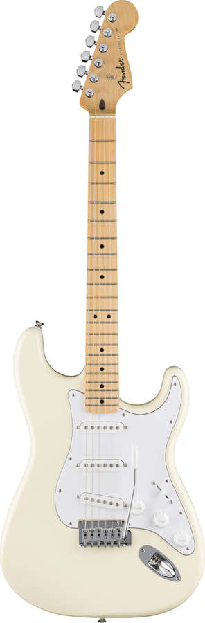 Standard Stratocaster MN Weißes Schlagbrett Olympic White