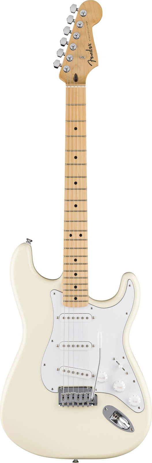 Fender Standard Stratocaster MN Weißes Schlagbrett Olympic White