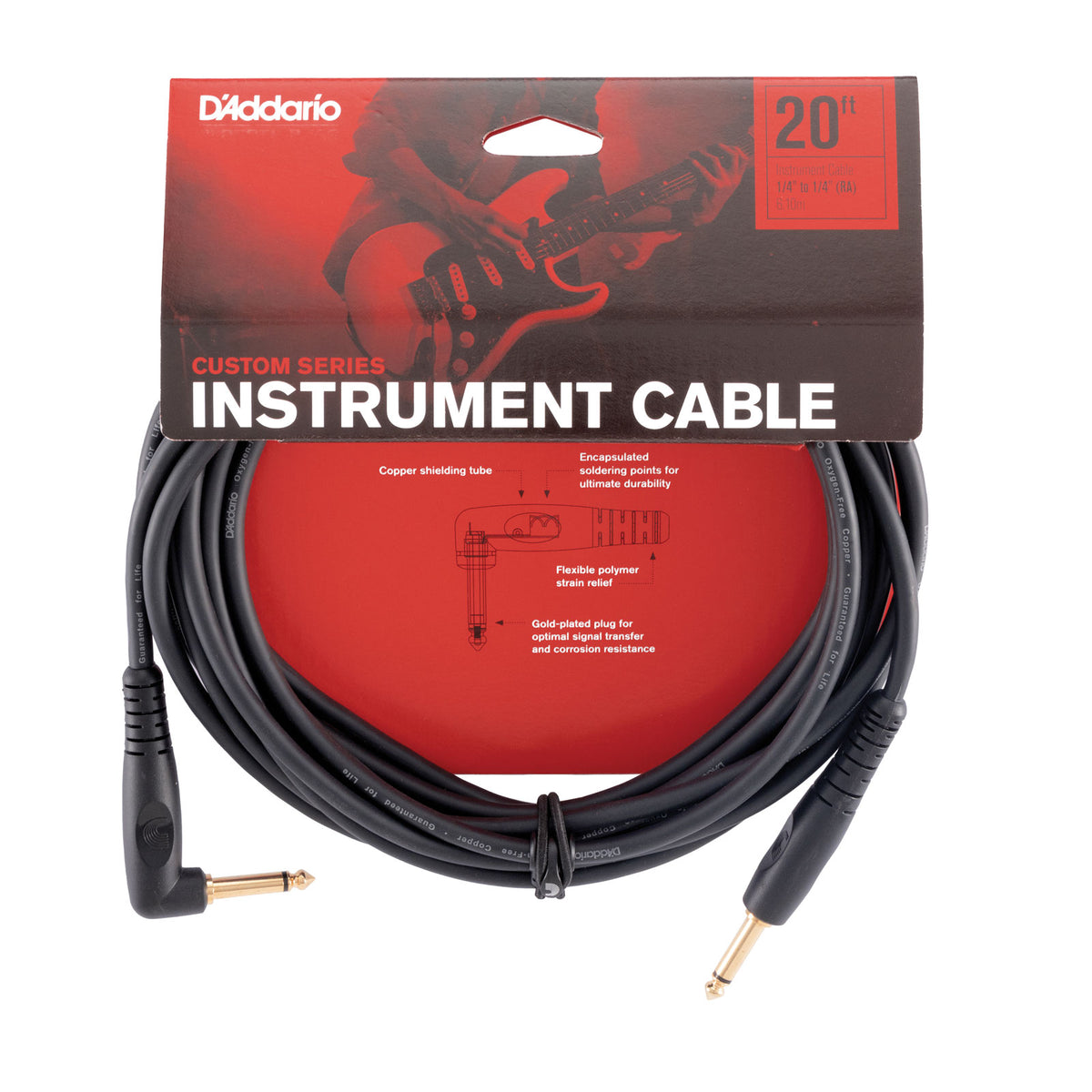 Custom Series Instrumentenkabel abgewinkelt 20 Feet