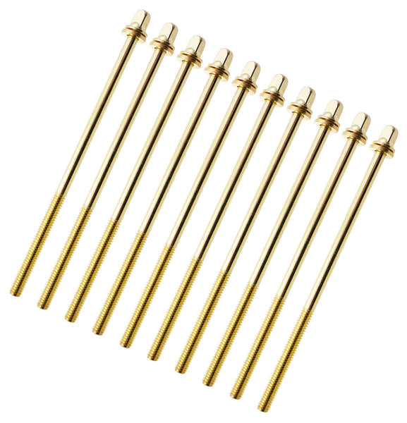 Sparedrum Spannschraube 115mm Gold Mit Unterlegscheibe - Gewinde 7/32" (X10)