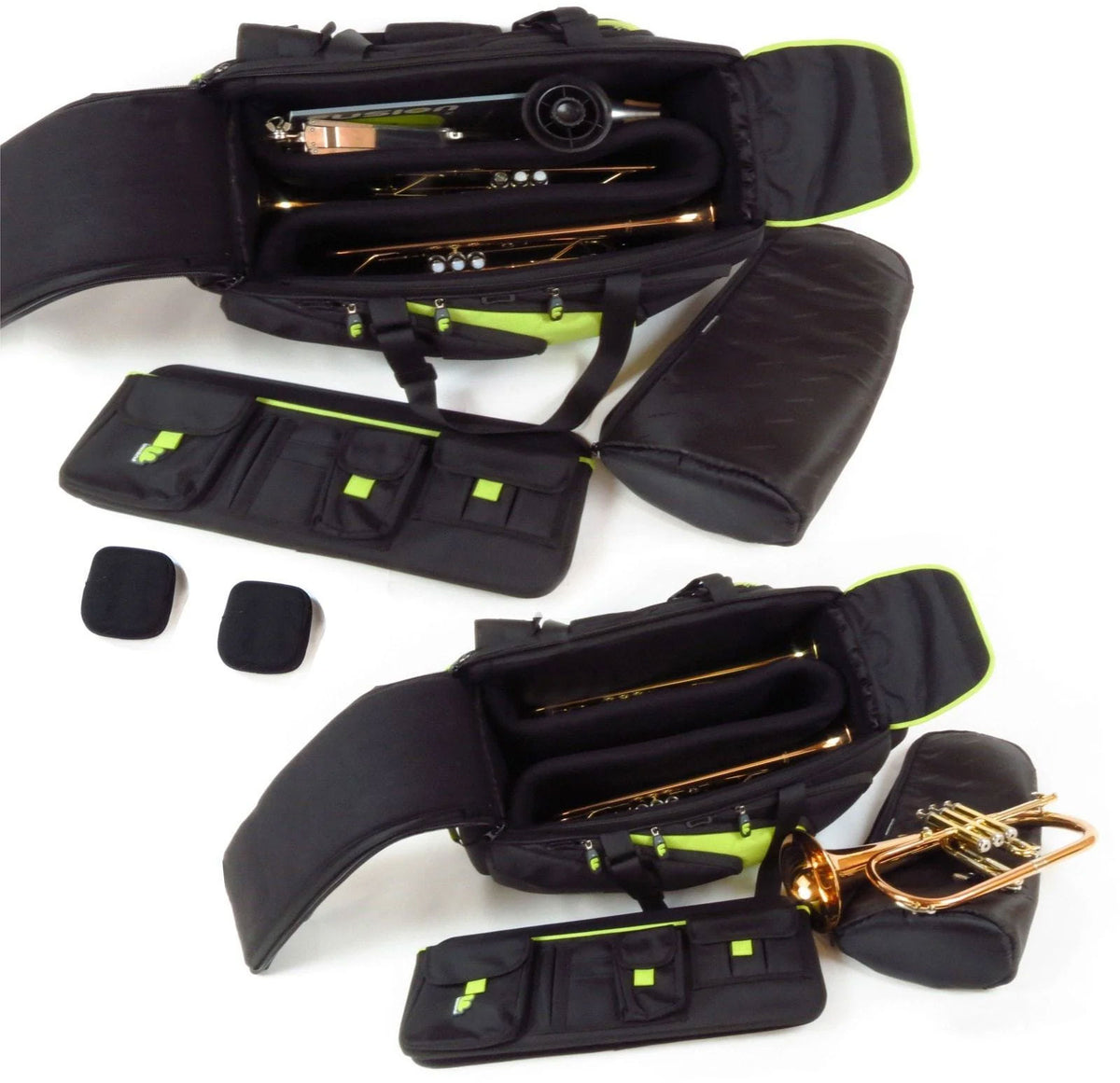 Premium Black/Blue Triple Trumpet Cover