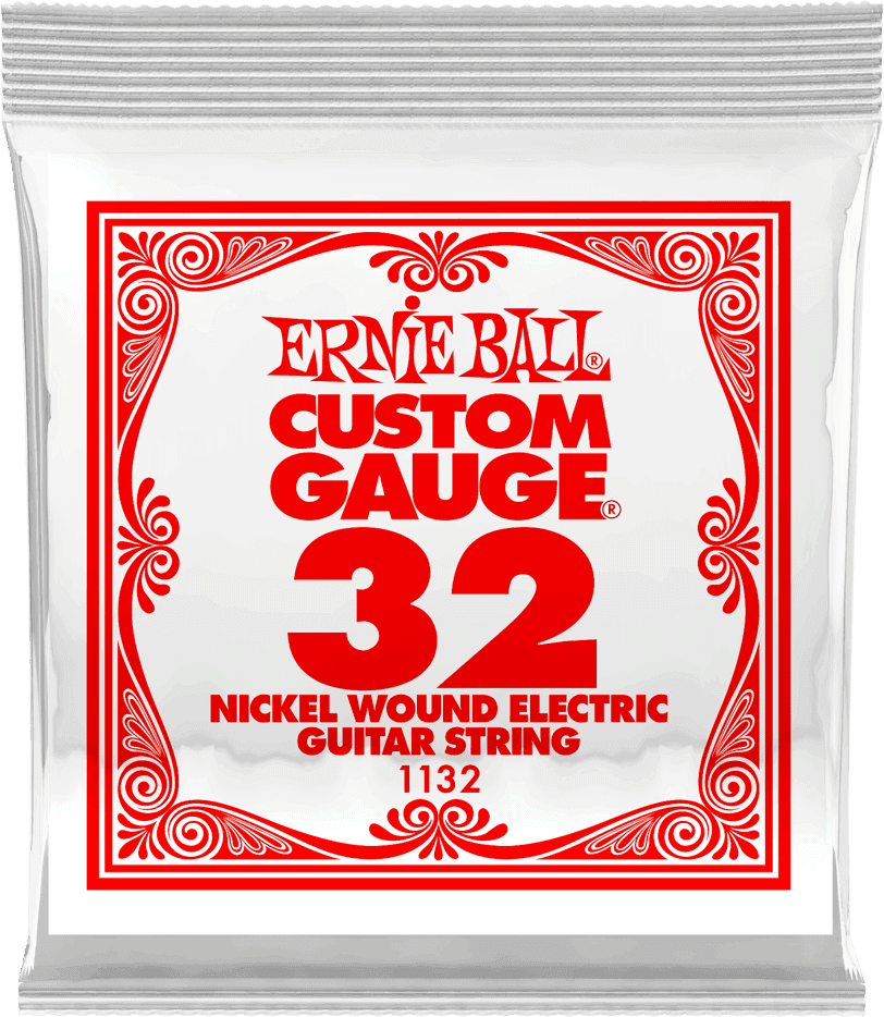 Ernie Ball .032 NICKEL WOUND ELECTRIC GUITAR STRINGS