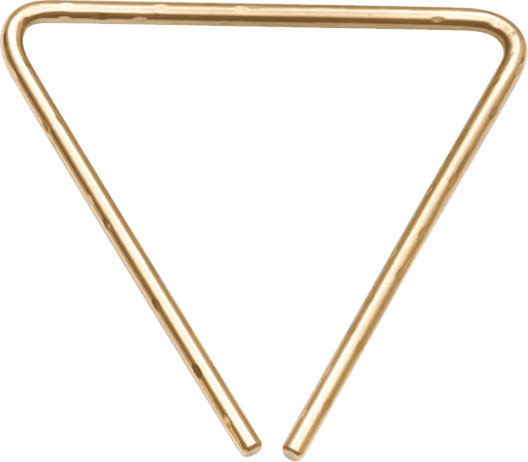 7" HAND HAMMERED TRIANGLE