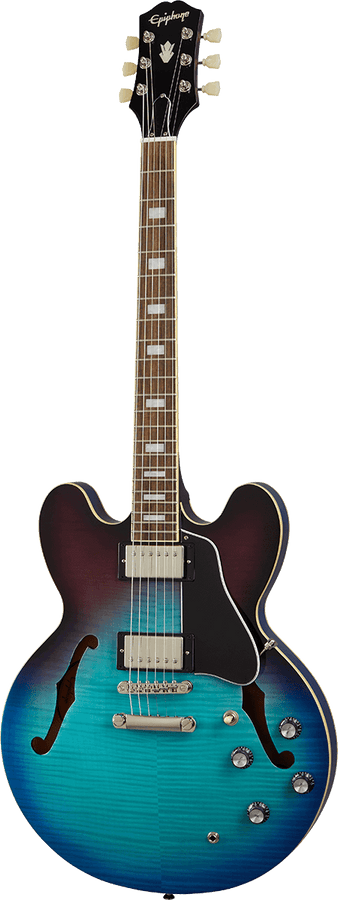 ES-335 Geflammt Blaubeer-Verlauf IBGO