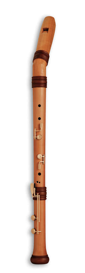 Reve D'adri Gebogene Bass 4527K - Natürliches Birnbaumholz (barocke Griffweise)