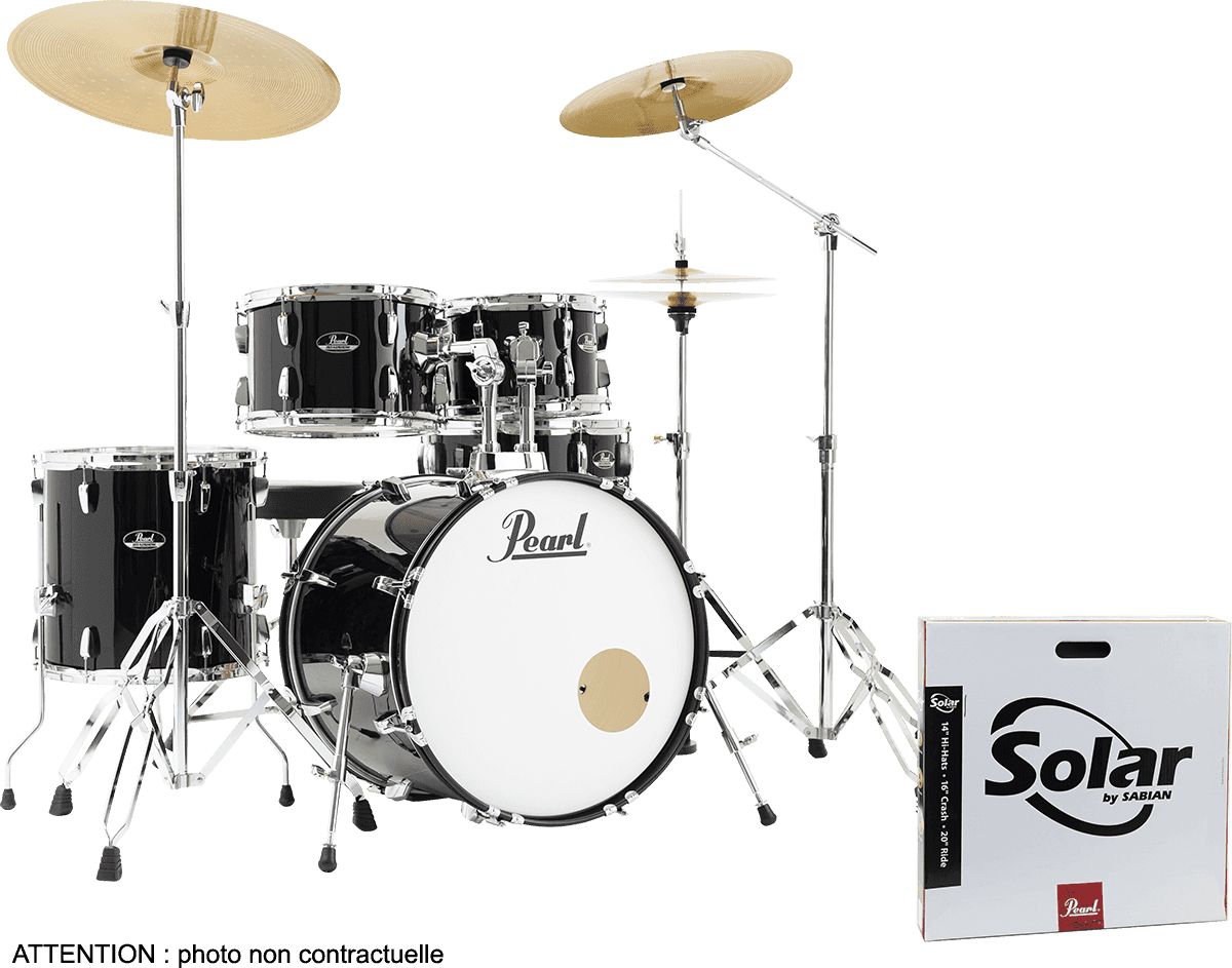 ROADSHOW FUSION 20 + B-50 JET BLACK + SOLAR CYMBALS